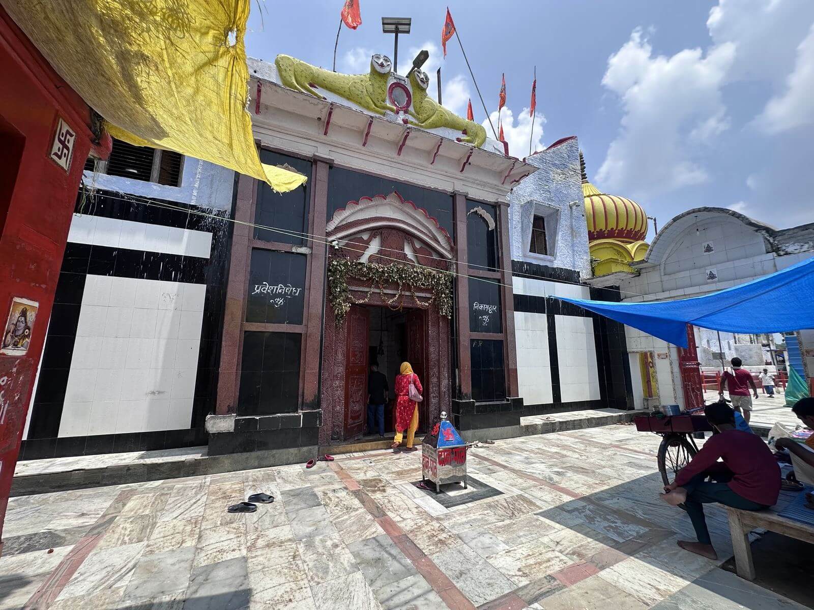 Main temple exit door
